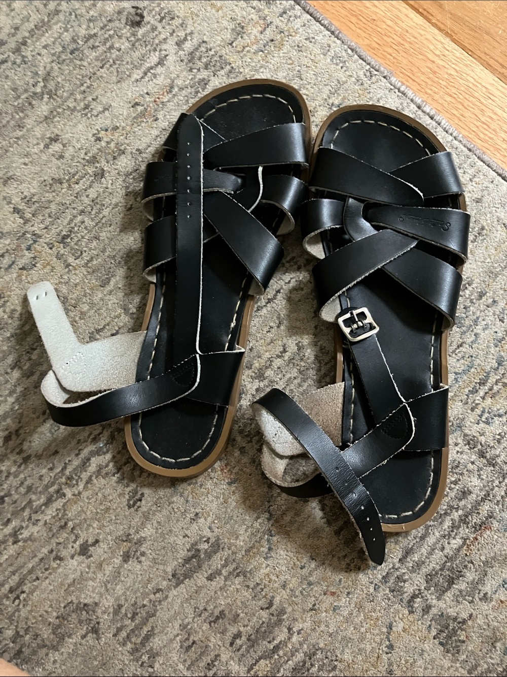 Salt Water Sandals by Hoy Black Strappy Women's Sandals